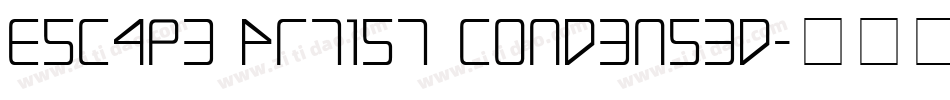 Escape Artist Condensed字体转换